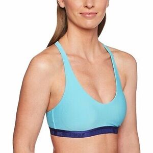 Under Armour Blue Sports Bra with Criss-Cross Straps, Size XS extra small